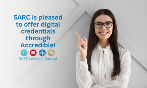 SARC is pleased to offer digital credentials through Accredible!